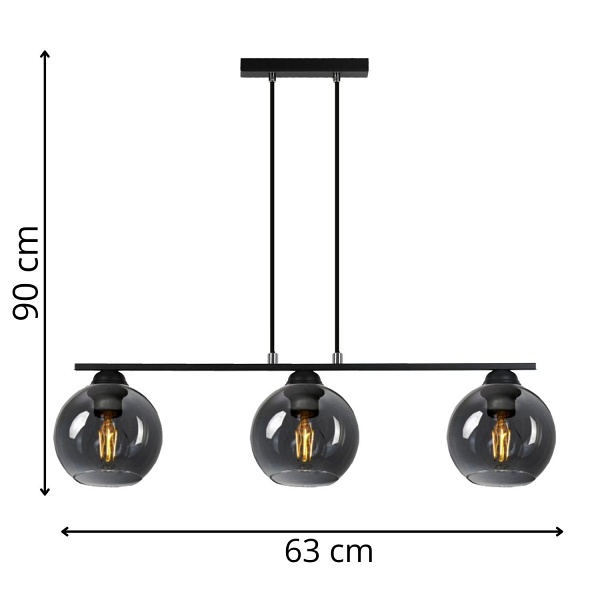 Lampa wisząca Dilla 3 Lampex