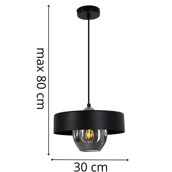 Lampa wisząca Riven 1 Lampex