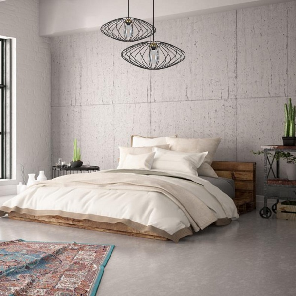 Lampa wisząca Elipsa 1B czarna Lampex