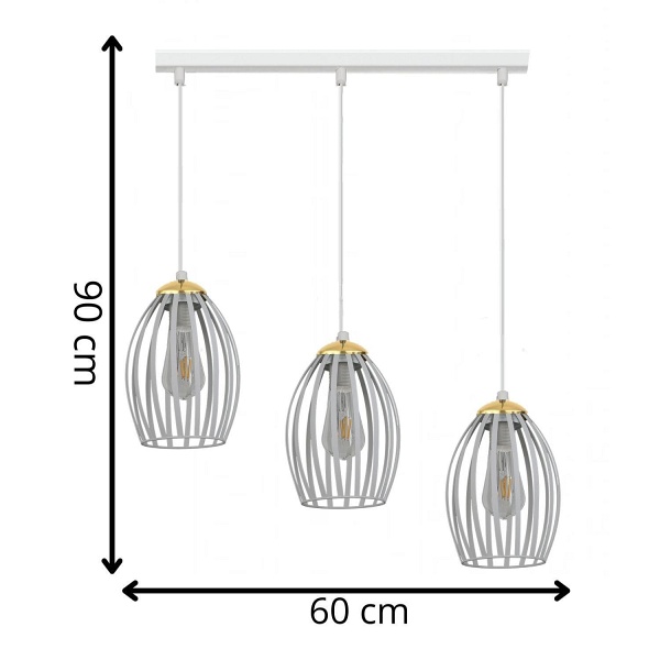 Lampa wisząca Welia 3L Lampex
