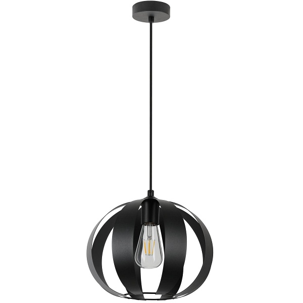 Lampa wisząca Britta 1 czarna Lampex