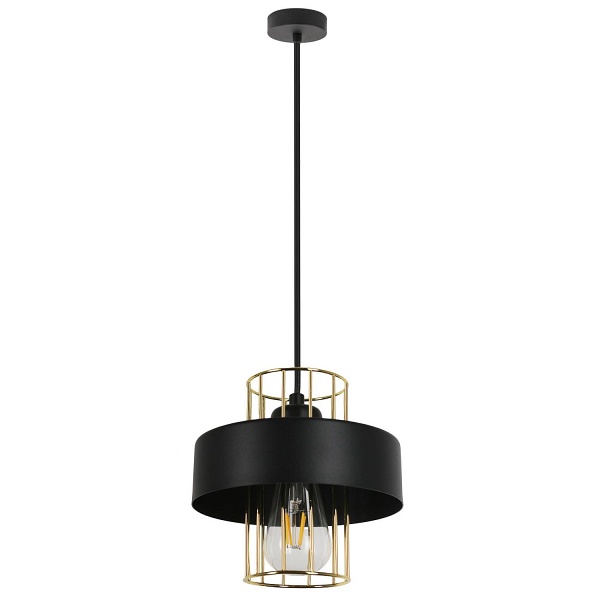 Lampa wisząca Estella 1A czarna Lampex