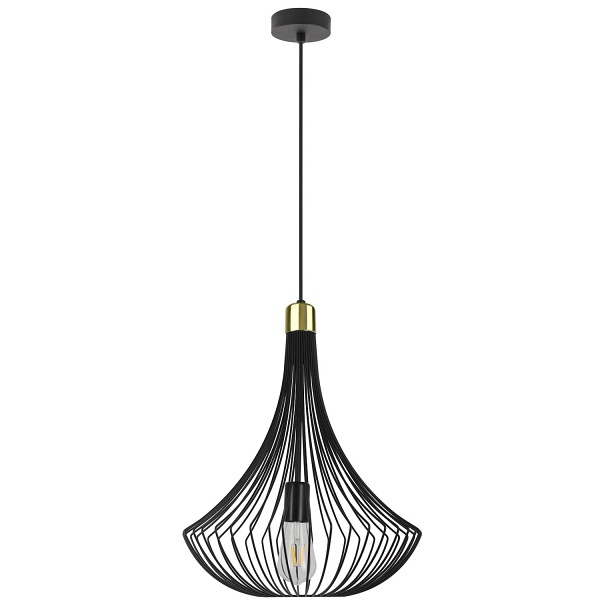 Lampa wisząca Bella 1 czarna Lampex