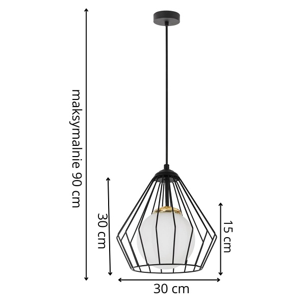 Lampa wisząca Rio 1 A Lampex