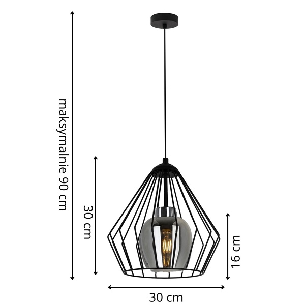 Lampa wisząca Rio 1 B Lampex