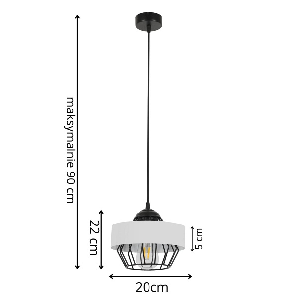Lampa wisząca Kos 1 Lampex