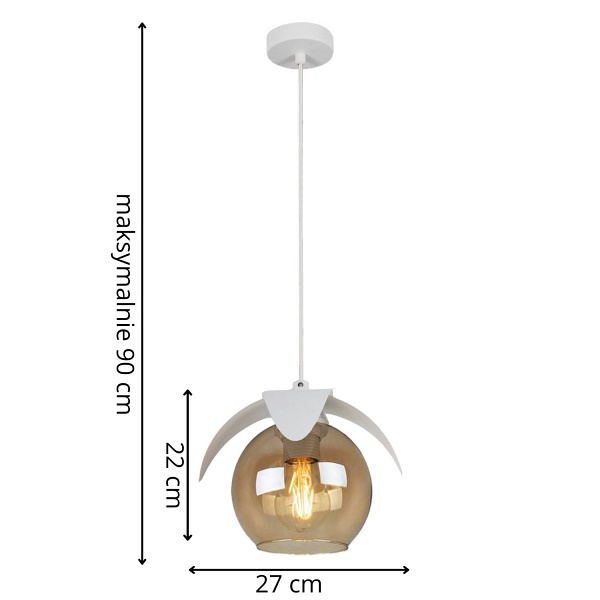 Lampa wisząca Orlando 1 Lampex