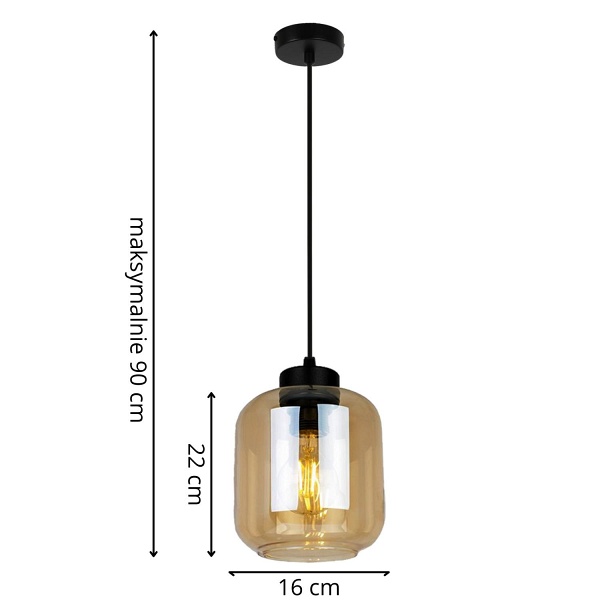 Lampa wisząca Santo 1A Lampex