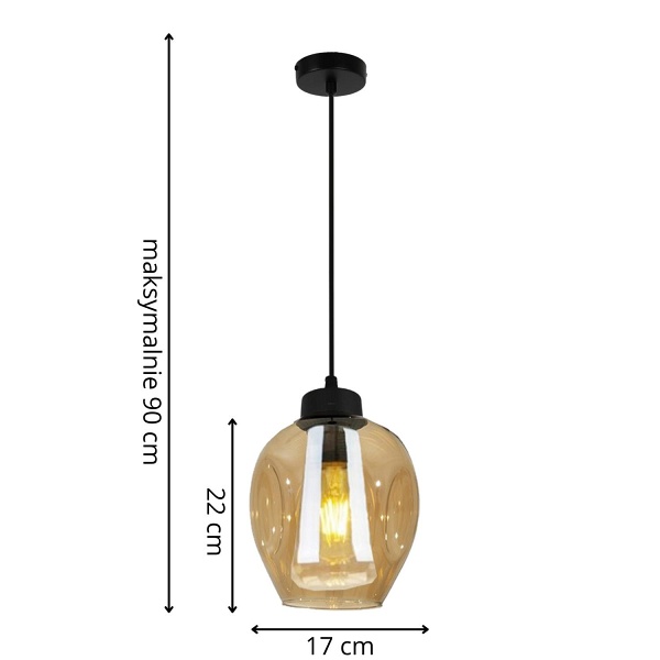 Lampa wisząca Santo 1C Lampex