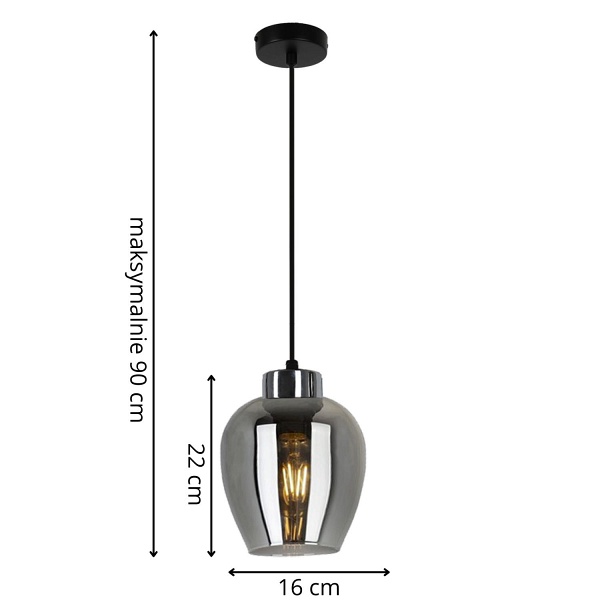 Lampa wisząca Marcello 1B Lampex