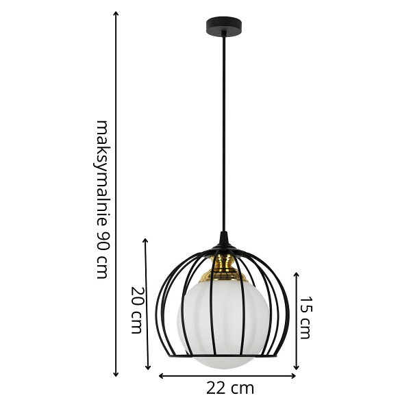 Lampa wisząca Molino 1 Lampex