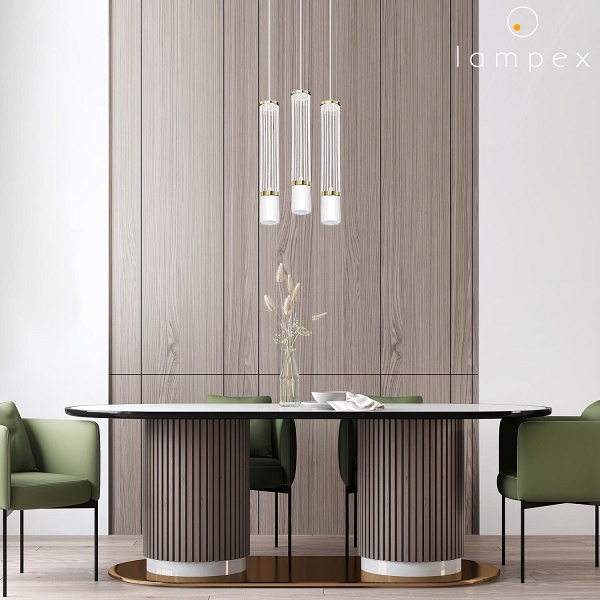 Lampa wisząca Rubio 1 biała Lampex