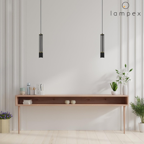 Lampa wisząca Rubio 1 czarna Lampex