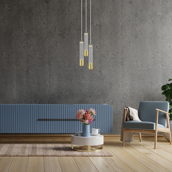 Lampa wisząca Rubio 3P biała Lampex