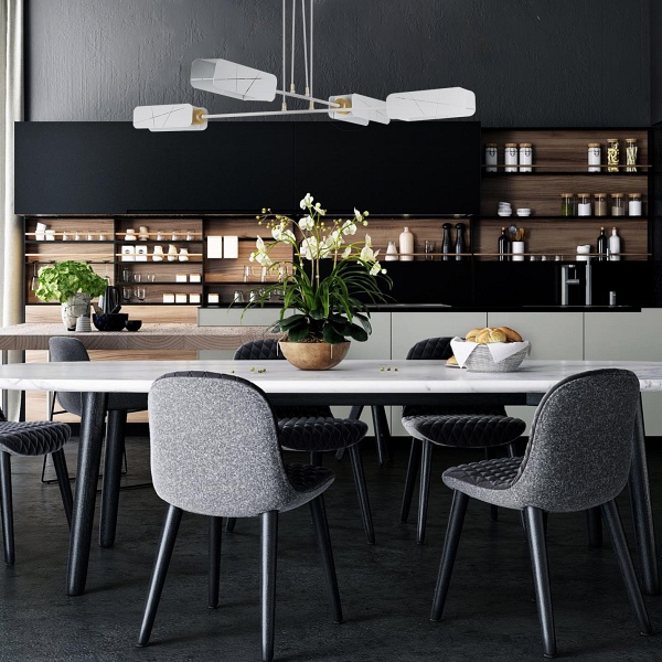 Lampa sufitowa Hebano 4 biała Lampex