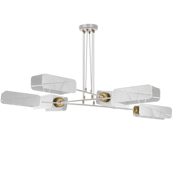 Lampa sufitowa Hebano 6 biała Lampex