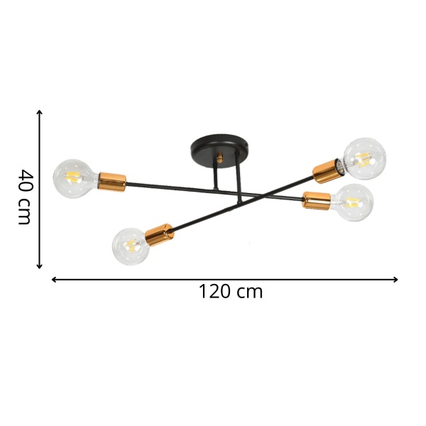 Lampa sufitowa Morello 4 Lampex