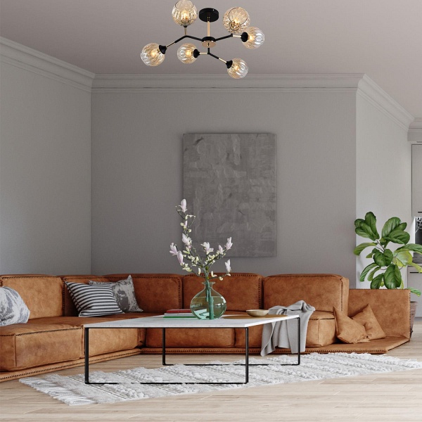 Żyrandol Briana 6 Lampex