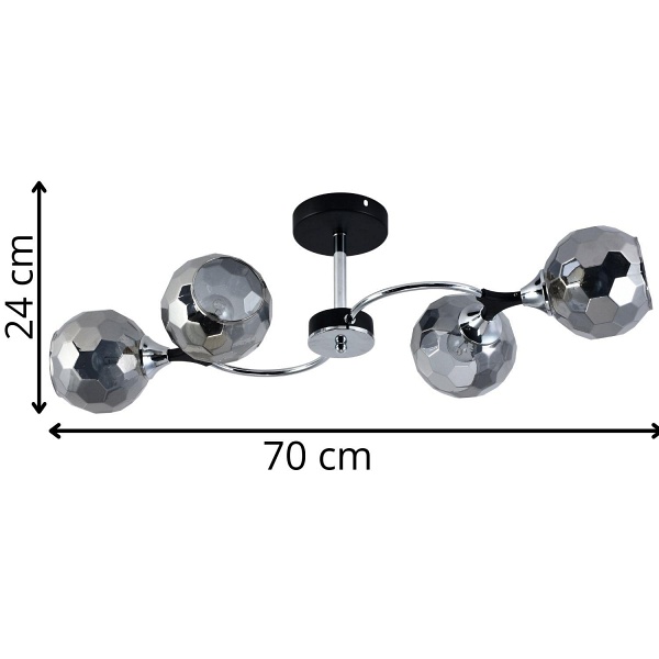 Żyrandol Luna 4 Lampex