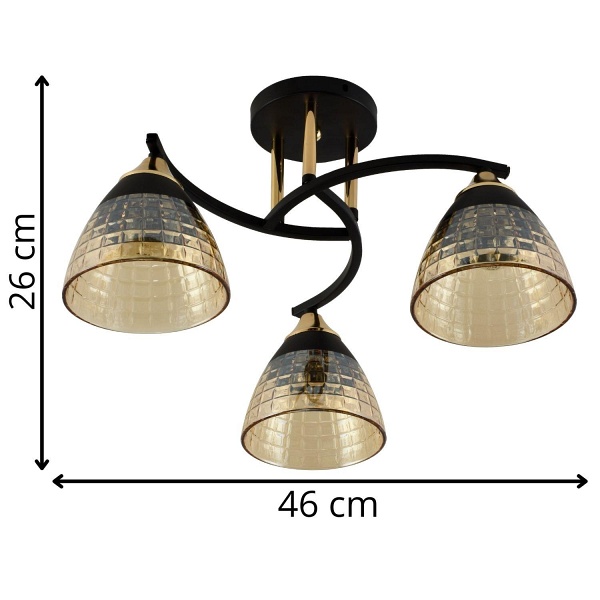 Żyrandol Greta 3 Lampex
