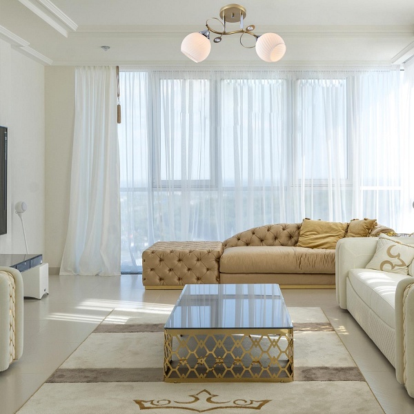 Żyrandol Goldio 2 Lampex