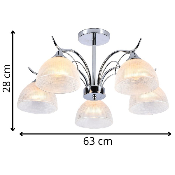 Żyrandol Odys 5 Lampex