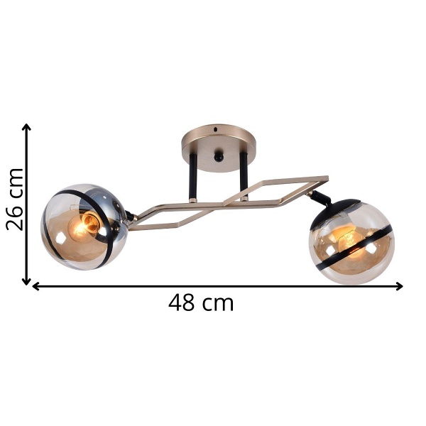 Żyrandol Dominiko 2 Lampex