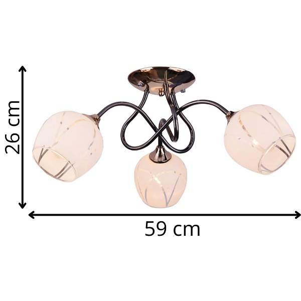 Żyrandol Linda 3 Lampex