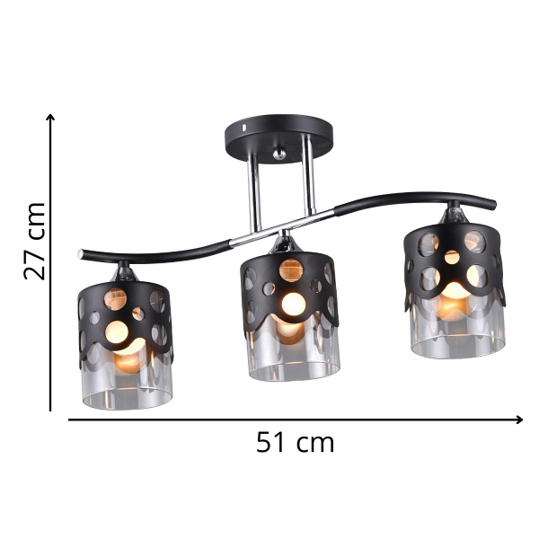 Żyrandol Rene 3 Lampex