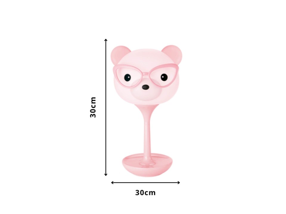 Lampka dekoracyjna Bear różowa Lampex