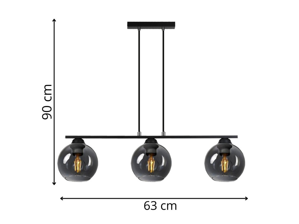 Lampa wisząca Dilla 3 Lampex