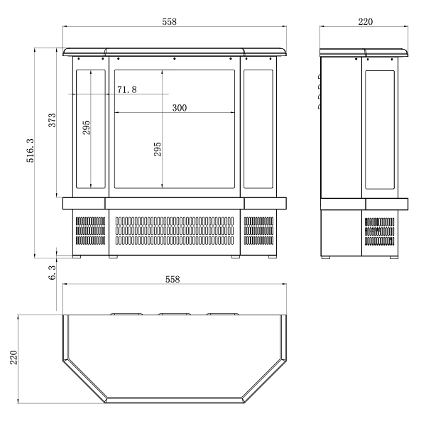 Kominek elektryczny Cortez - Aflamo