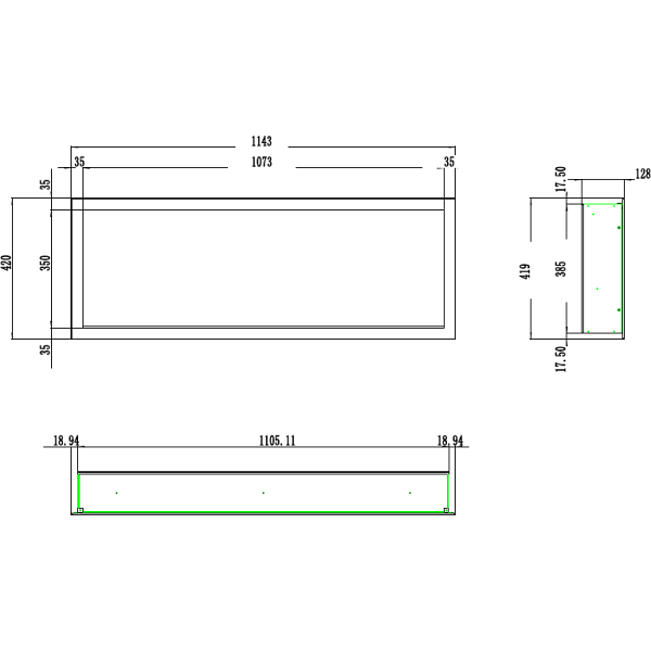 Kominek elektryczny Pride S 115 - Aflamo