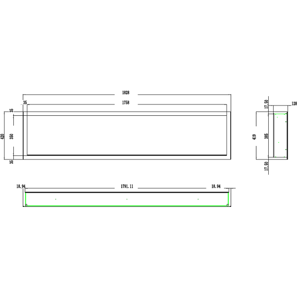 Kominek elektryczny Pride S 183 - Aflamo