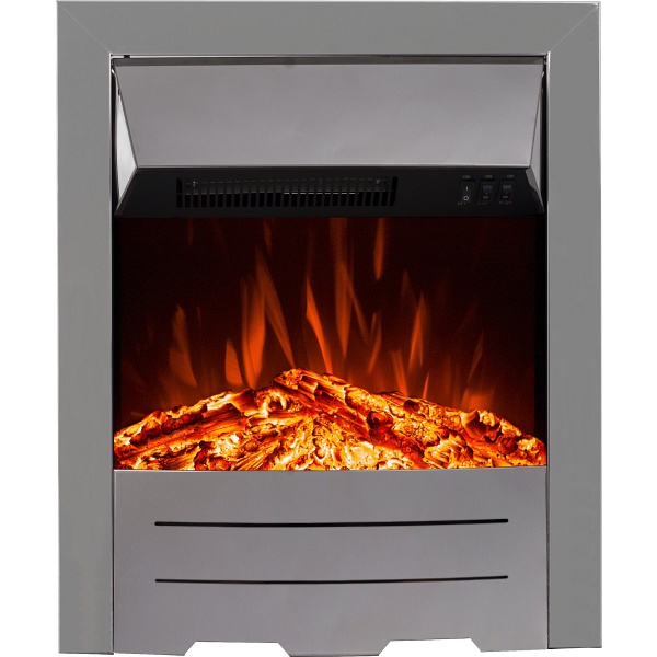 Kominek elektryczny Dexter srebrny - Aflamo