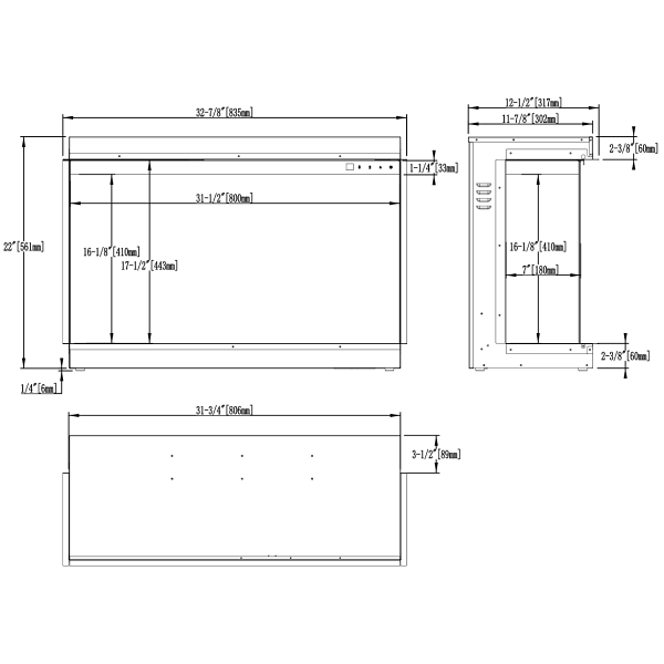 Kominek elektryczny Superb 33 - Aflamo