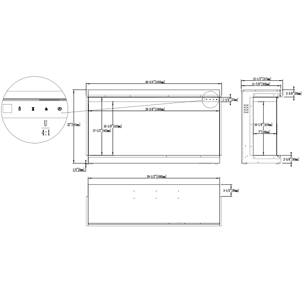 Kominek elektryczny Superb 40 - Aflamo