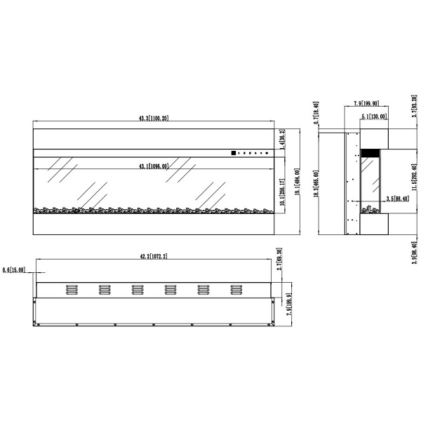 Kominek elektryczny Imperial 43 - Aflamo