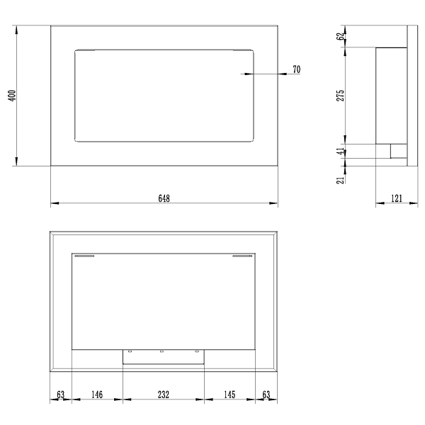 Biokominek Honos 65 - Aflamo