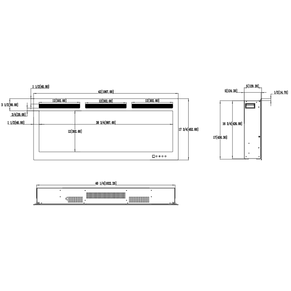 Kominek elektryczny Majestic PRO 107 - Aflamo