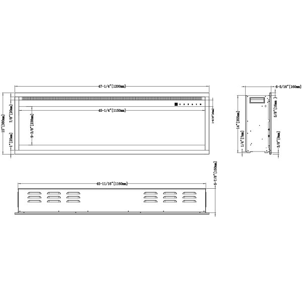 Kominek elektryczny Royal PRO 120 - Aflamo