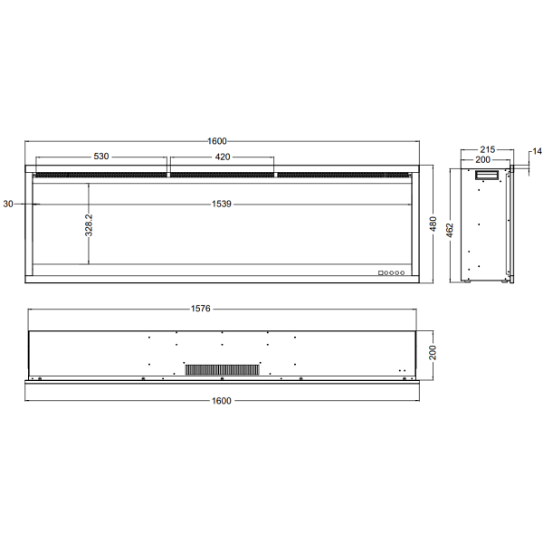 Kominek elektryczny Royal 3D 160 - Aflamo