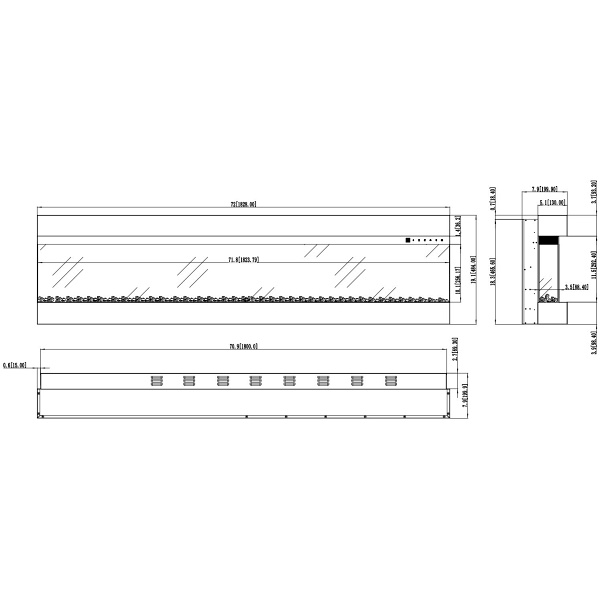 Kominek elektryczny Imperial 72 - Aflamo