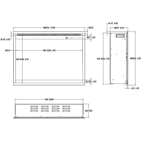 Kominek elektryczny AFLAMO 3D 60x80 - Aflamo