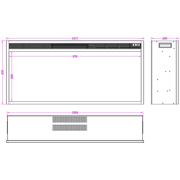 Kominek elektryczny LED 100 Classic - Aflamo