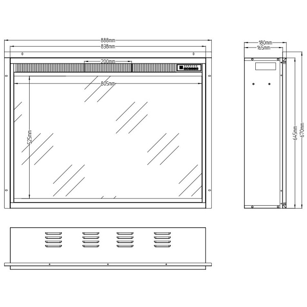 Kominek elektryczny LED 90 Classic - Aflamo
