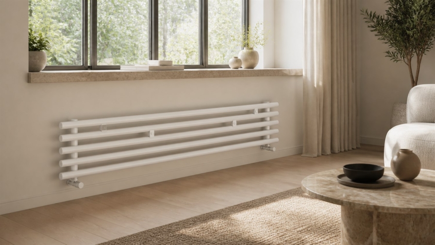 Grzejniki dekoracyjne Aries Poziomy i Deco Poziomy 1500 mm — który wariant wybrać na szeroką ścianę?