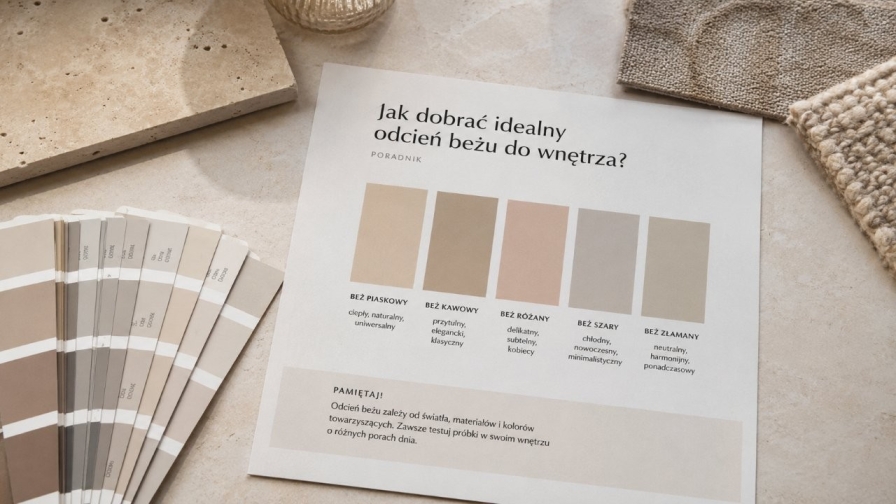 Jak dobrać idealny odcień beżu do wnętrza?