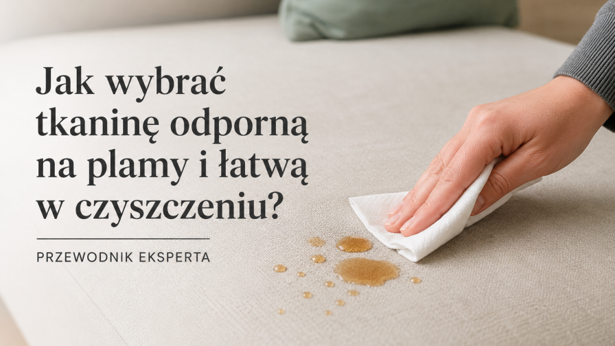 Jak wybrać tkaninę odporną na plamy i łatwą w czyszczeniu? Przewodnik eksperta