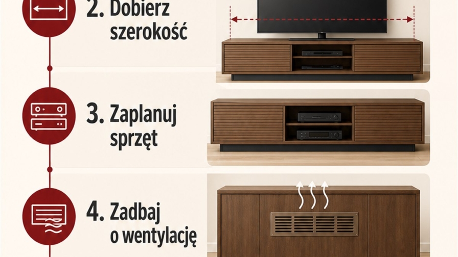 Jak wybrać szafkę RTV pod duży telewizor?